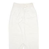 ROSNER Womens Trousers Cream Relaxed Tapered W24 L29