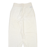 ROSNER Womens Trousers Cream Relaxed Tapered W24 L29