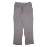 DICKIES Cargo Mens Trousers Grey Regular Straight W36 L34