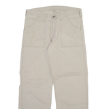 WRANGLER Mens Trousers Grey Relaxed Straight W32 L29
