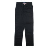 KANGOL Mens Trousers Black Regular Straight W30 L31