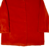 JOBIS Womens Overcoat Coat Orange Wool 90s L