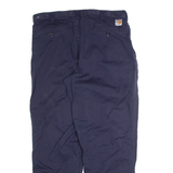 CARHARTT Workwear Mens Trousers Blue Regular Straight W36 L30
