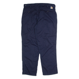 CARHARTT Workwear Mens Trousers Blue Regular Straight W36 L30