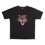 AX PARIS Tiger Oversized Womens T-Shirt Black UK 8