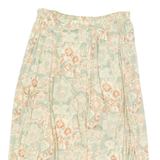 SAG HARBOR Womens Pleated Skirt Green Midi 90s Floral M