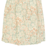 SAG HARBOR Womens Pleated Skirt Green Midi 90s Floral M