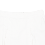 H&M Pleated Womens Mini Skirt White Short M