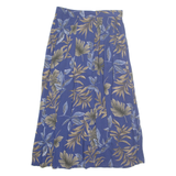 SAG HARBOR Womens A-Line Skirt Blue Midi 90s Floral M