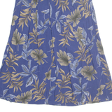 SAG HARBOR Womens A-Line Skirt Blue Midi 90s Floral M