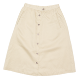 KORET Womens Straight Skirt Cream Midi 90s S