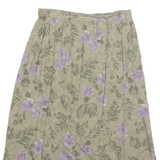 SAG HARBOR Womens Straight Skirt Green Midi 90s Floral L