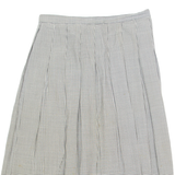 VONNEL Womens Pleated Skirt Black Midi 90s Check S