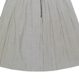 VONNEL Womens Pleated Skirt Black Midi 90s Check S