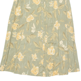 SAG HARBOR Womens A-Line Skirt Green Long 90s Floral L