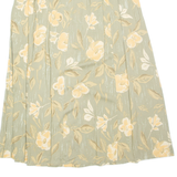 SAG HARBOR Womens A-Line Skirt Green Long 90s Floral L