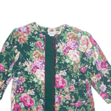 ASHLEY & ME Womens Printed Shirt Green Long Sleeve 90s Floral L