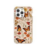 Seashell Monarch Butterfly iPhone 14 Pro Case