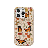 Seashell Monarch Butterfly iPhone 16 Pro Case