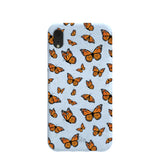 Powder Blue Monarchs in flight iPhone XR Case