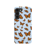 Powder Blue Monarchs in flight Samsung Galaxy S22 Case