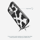 Clear Moo Mood iPhone 17 Case With Noir Ridge (MagSafe included)