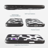 Clear Moo Mood iPhone 17 Case With Noir Ridge (MagSafe included)
