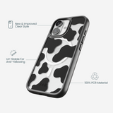 Clear Moo Mood iPhone 17 Case With Noir Ridge (MagSafe included)