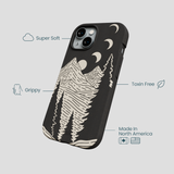 Black Moonlight Peaks iPhone 14 Case