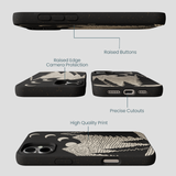 Black Moonlight Peaks iPhone 16 Plus Case