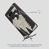 Black Moonlight Peaks Google Pixel 7a Case