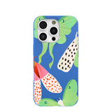 Electric Blue Mothopia iPhone 16 Pro Case