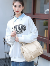 Anymom Mommy Diaper Bag Beige Color Backpack Waterproof Handbag Fashion Mommy Shoulder Bag