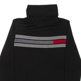 PENDLETON Womens Patterned Jumper Black Striped Roll Neck Tight Knit M