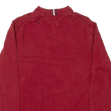 TOMMY HILFIGER Womens Jumper Red Tight Knit L
