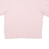 LEVI'S Womens Jumper Pink Tight Knit Short Sleeve XL