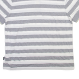 BOSS Mens Polo Shirt Grey Striped L