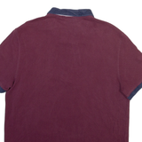 LACOSTE Mens Polo Shirt Maroon L