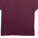 LACOSTE Mens Polo Shirt Maroon L