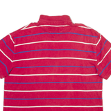 TOMMY HILFIGER Mens Polo Shirt Red Striped XL