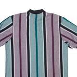 FASHION SEAL Mens Polo Shirt Blue Striped XL