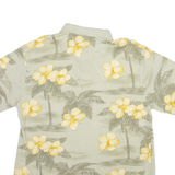 SUMMA Mens Polo Shirt Green Floral M