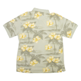 SUMMA Mens Polo Shirt Green Floral M