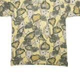 TOMMY BAHAMA Mens Polo Shirt Yellow Floral M