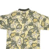 TOMMY BAHAMA Mens Polo Shirt Yellow Floral M
