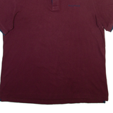 NAUTICA Mens Polo Shirt Maroon L