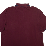 NAUTICA Mens Polo Shirt Maroon L