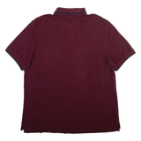 NAUTICA Mens Polo Shirt Maroon L