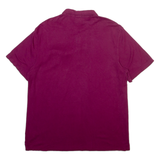 CALVIN KLEIN Mens Polo Shirt Maroon M