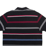 NAUTICA Mens Polo Shirt Black Striped XL